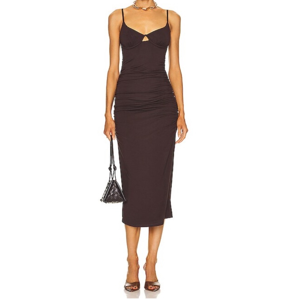 JONATHAN SIMKHAI Iris Underwire Midi Dress
